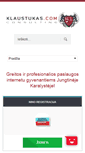 Mobile Screenshot of klaustukas.com